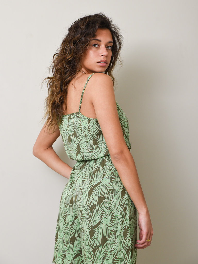 green leaf playsuit