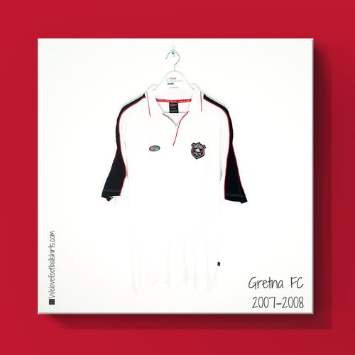 Crest Origineel Crest voetbal polo Gretna FC 2007/08