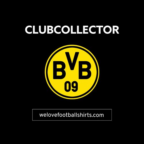 A large selection of football shirts from Borussia Dortmund