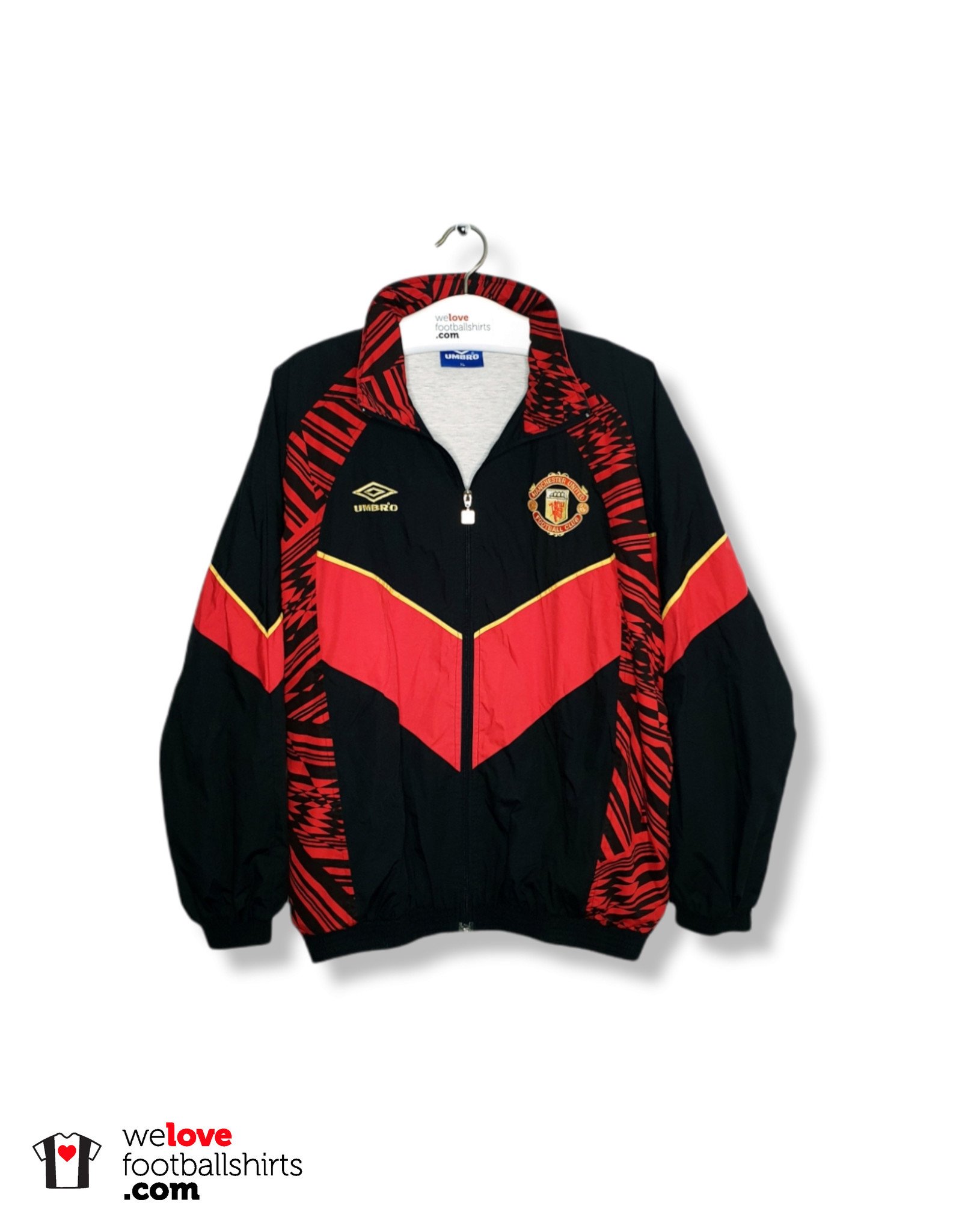 Voor type gids Armoedig Umbro voetbal trainingsjack Manchester United 1992/94 -  Welovefootballshirts.com