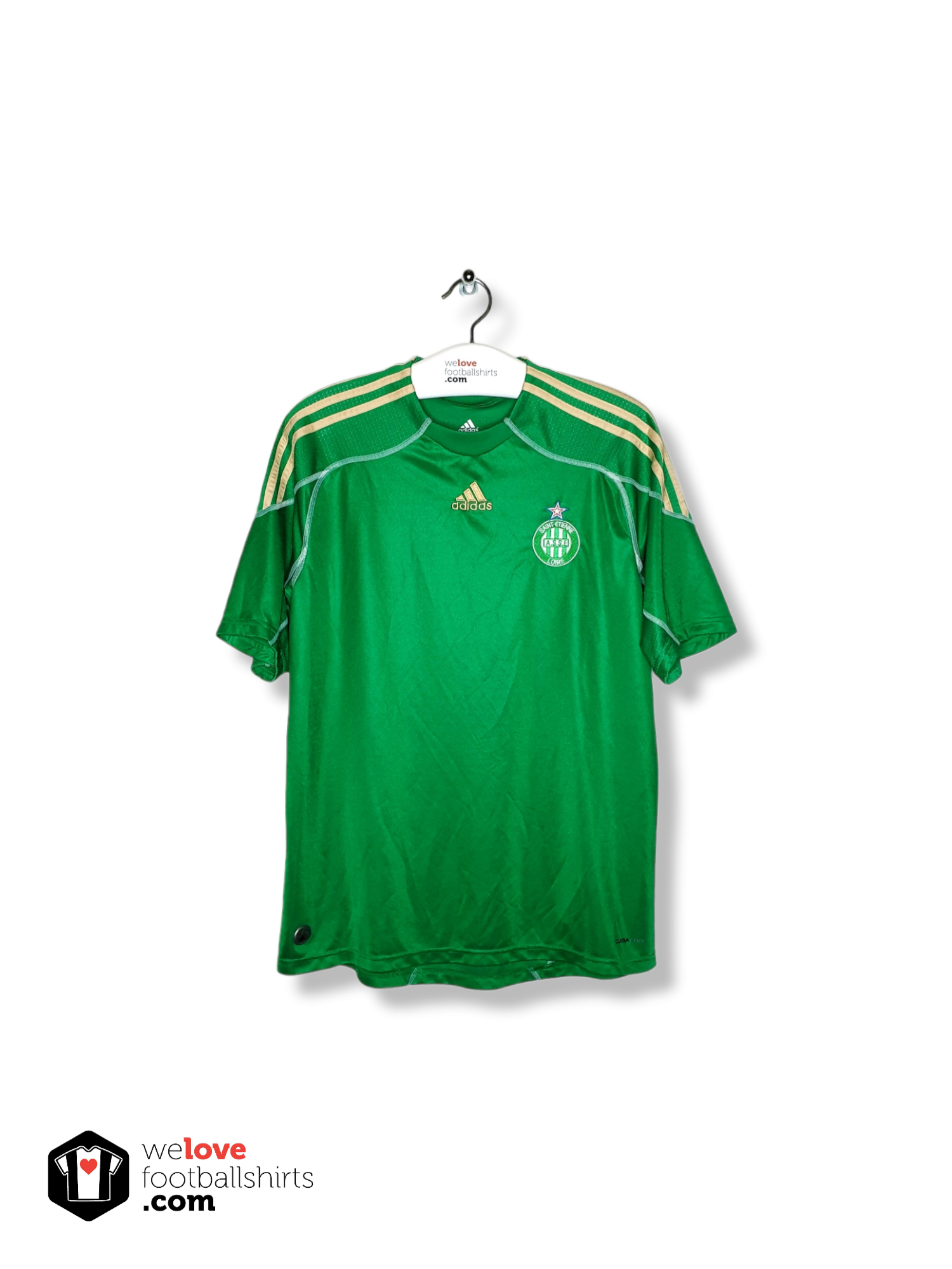 【送料込】adidas AS Saint-Étienne 半袖シャツ 緑［М］ 送料込】adidas AS Saint-Étienne 半袖シャツ 緑［М］ adidas