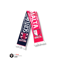 Scotland x Malta football scarf