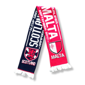 Scarf Scotland x Malta football scarf