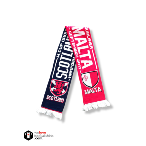 Scarf Scotland x Malta football scarf
