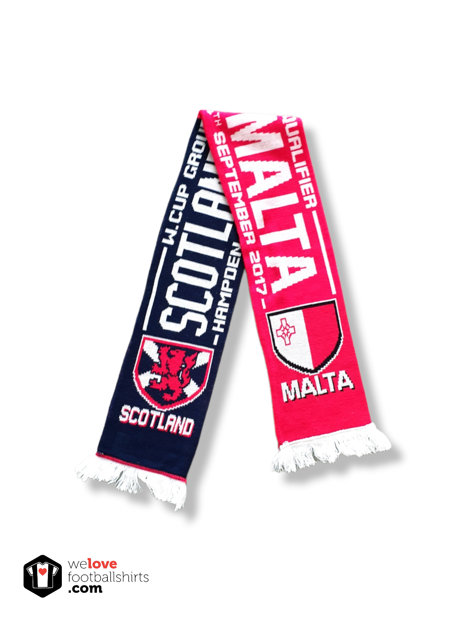 Original Scotland x Malta football scarf