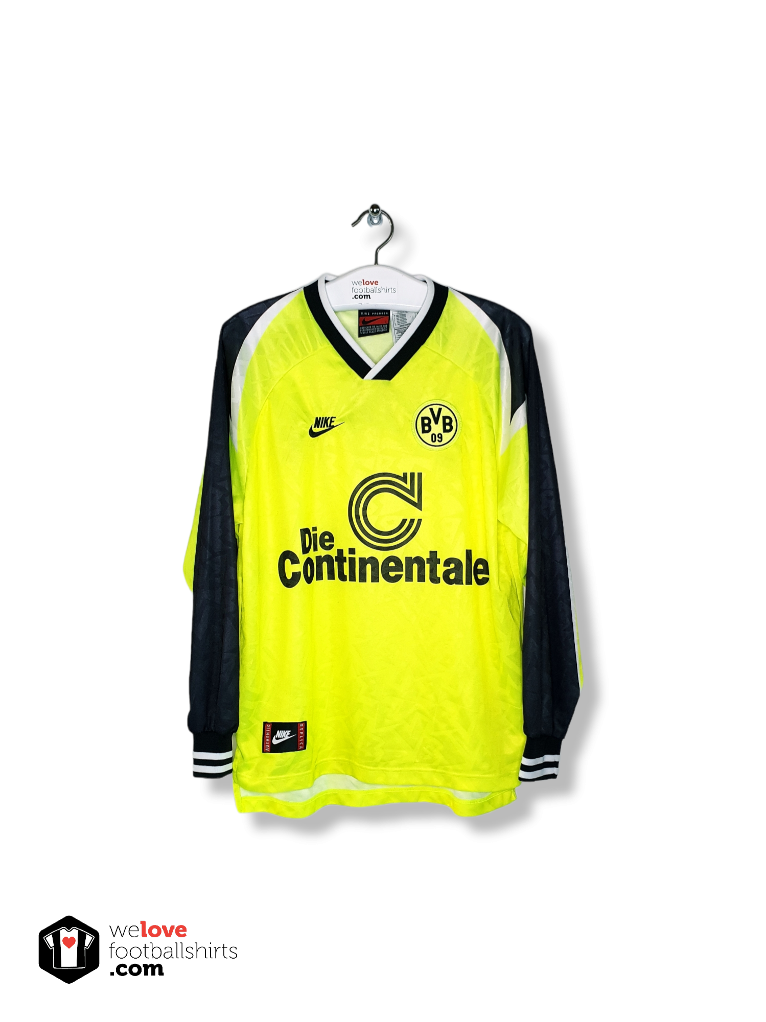 Centimeter beven Biscuit Nike voetbalshirt Borussia Dortmund 1995/96 - Welovefootballshirts.com