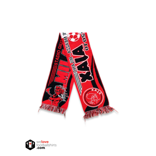 Scarf Originaler Fußballschal AC Mailand - AFC Ajax