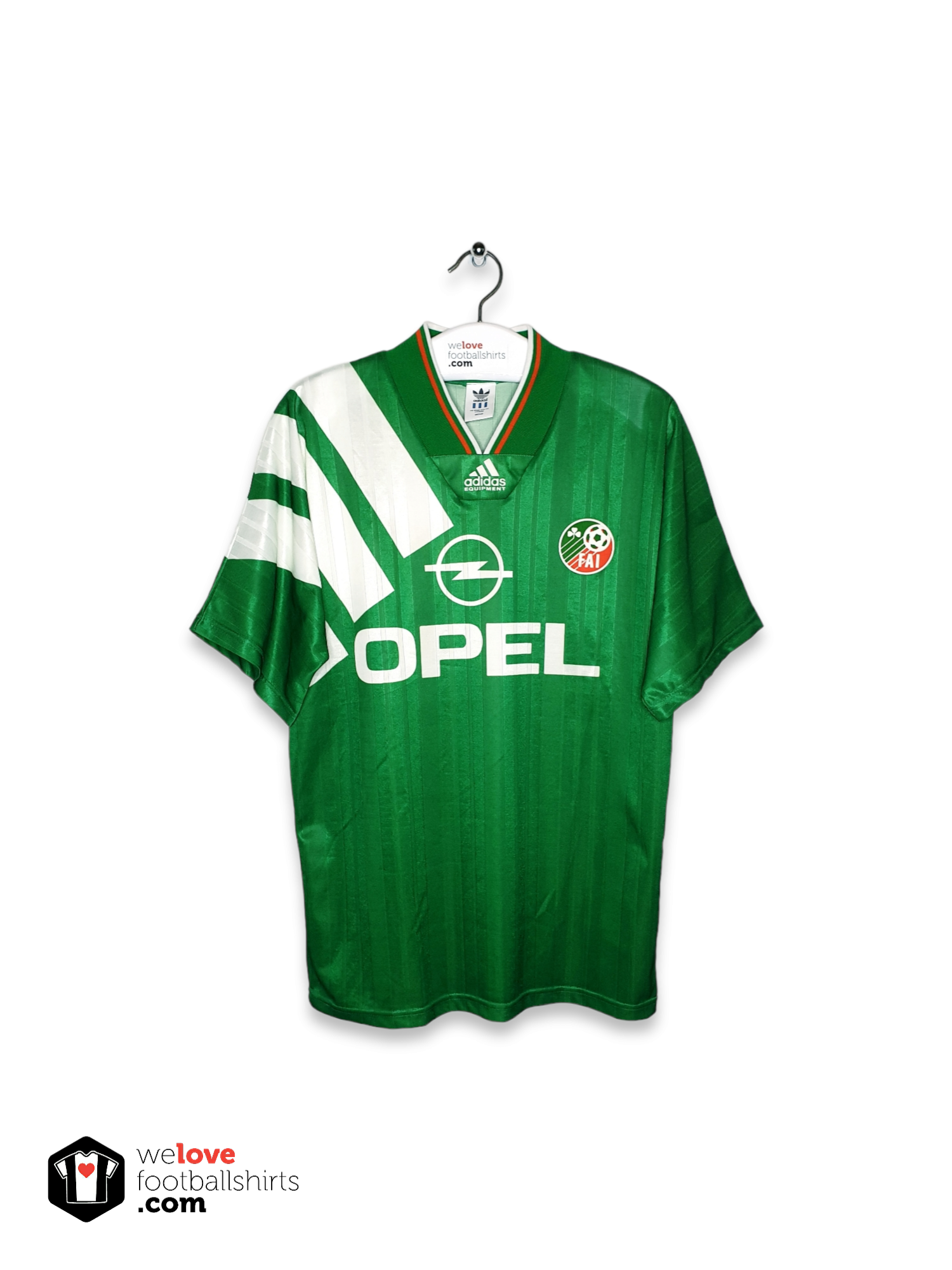 Hacia abajo Bourgeon Espesar Adidas football shirt Ireland 1992/94 - Welovefootballshirts.com