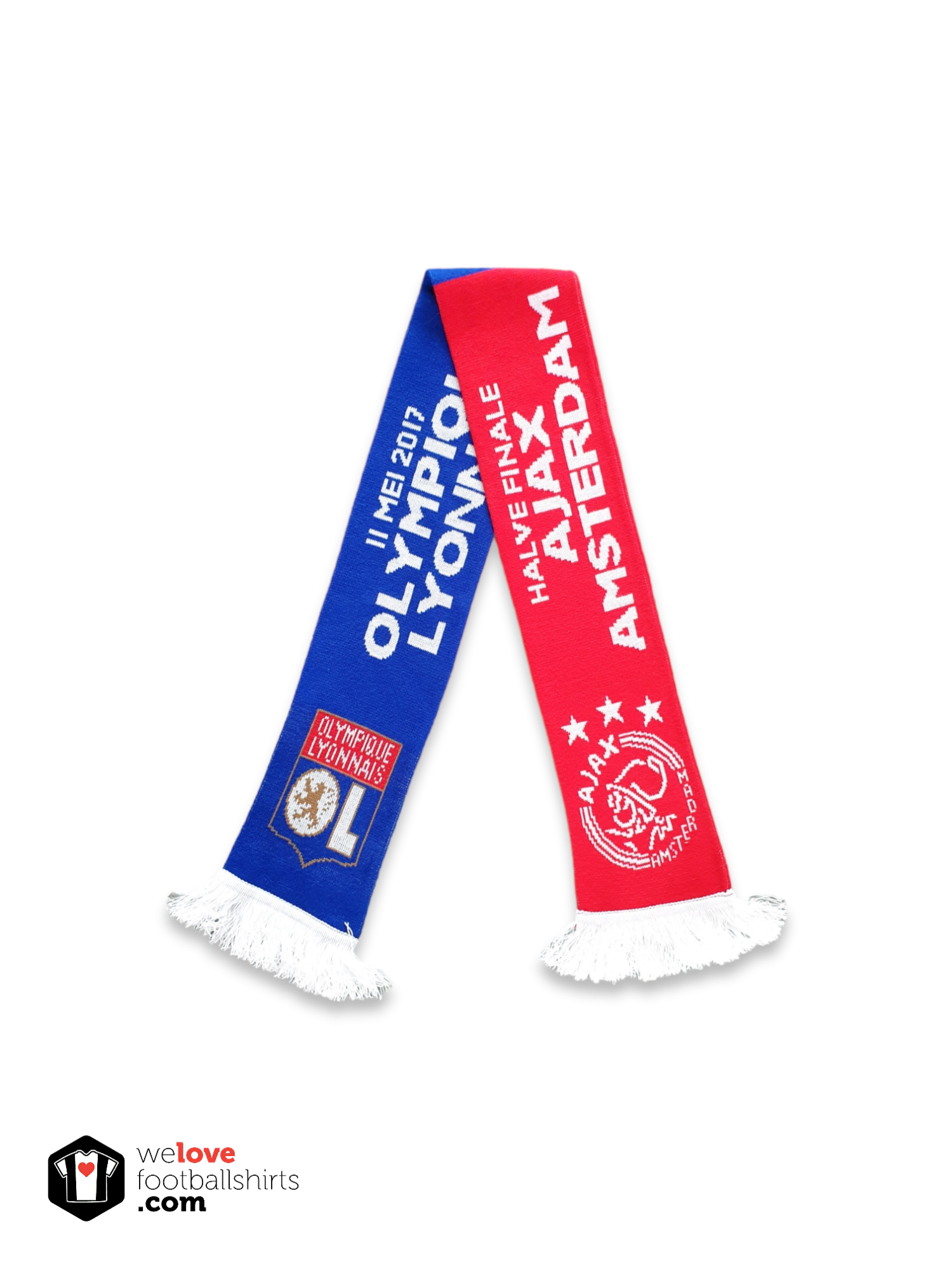 Écharpe OL Lyon Vintage – Football Soccer Olympique Lyonnais – Supporters