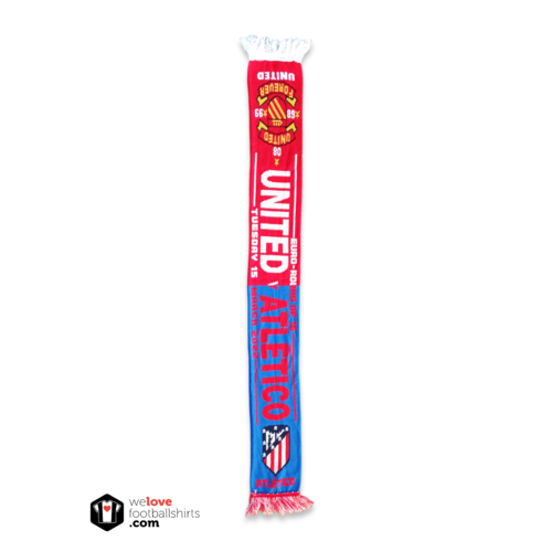 Scarf Originaler Fußballschal Atletico Madrid - Manchester United