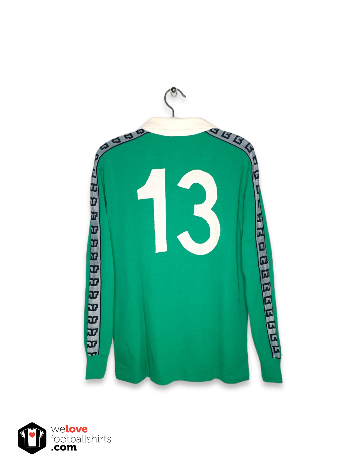 Maillot Vintage Football Ennerre Carpi Italie - Taille L - Extérieur Blanc/rouge/noir N°5