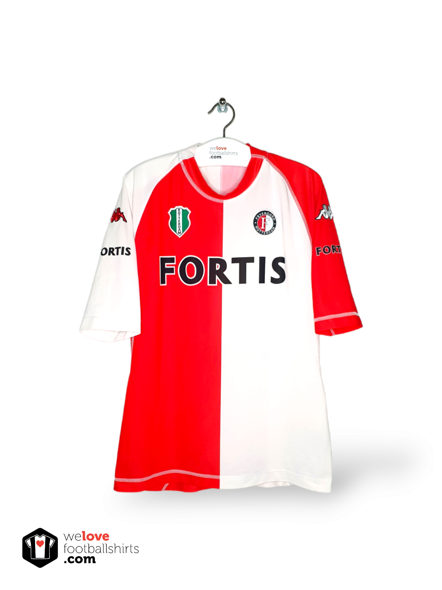 zwaartekracht Discriminatie op grond van geslacht En Kappa football shirt Feyenoord Rotterdam 2004/05 - Welovefootballshirts.com