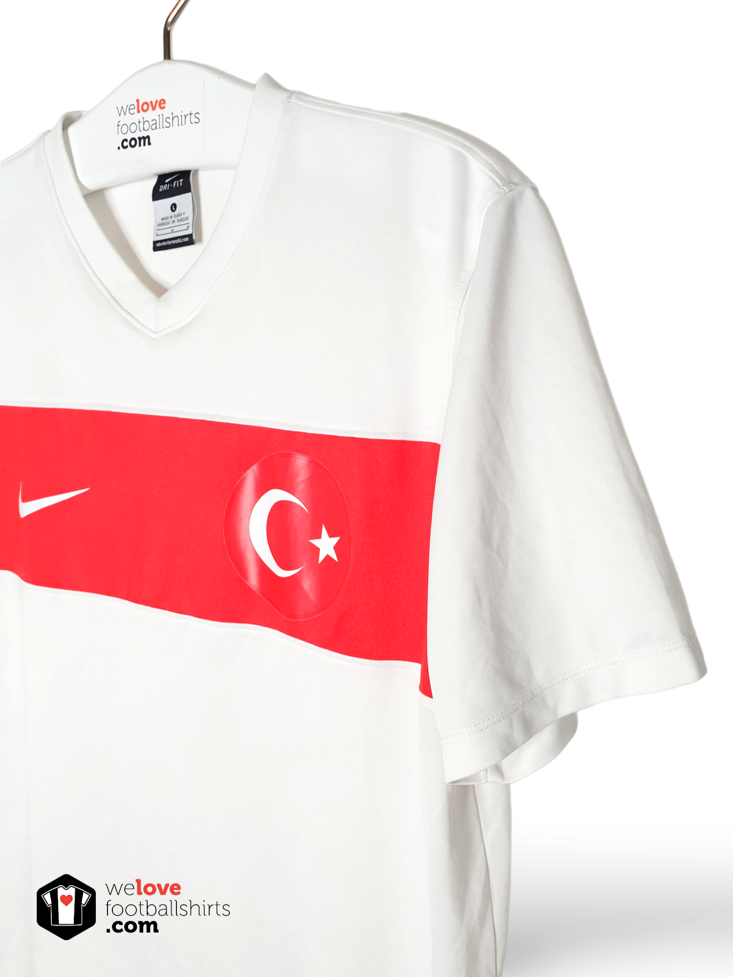 Turkyie 2014/2015 NIKE Away Football Shirt Men's Size L White Jersey  Turkey