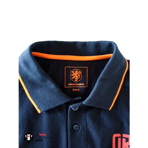 Fanwear Origineel KNVB Fanwear voetbal polo Nederland