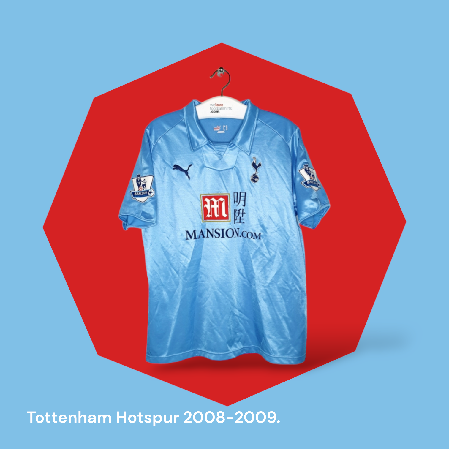 Tottenham Hotspur 2009 - 2010 Home football shirt jersey Puma size