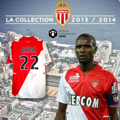 Macron Origineel Macron Matchworn gesigneerd voetbalshirt AS Monaco 2013/14