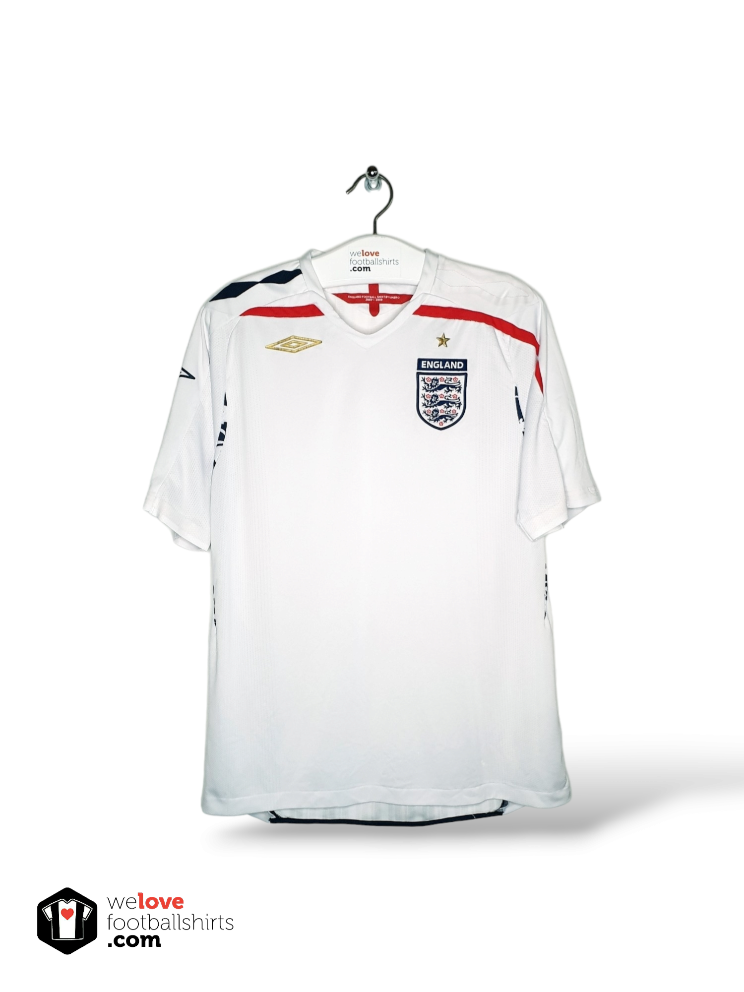 Umbro football shirt England EURO 2008 - Welovefootballshirts.com