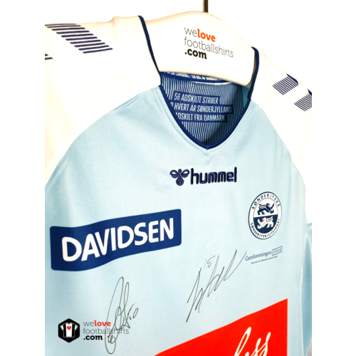 Hummel Original Hummel gesigneerd voetbalshirt Sønderjuyske Fodbold 2020/21