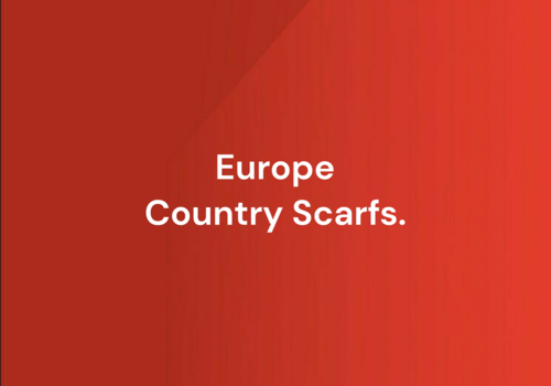 Europe countries soccer scarves