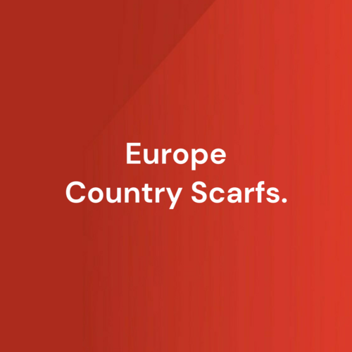 A wide range of European countries football scarves