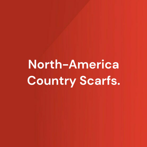 A wide range of North American countries football scarves