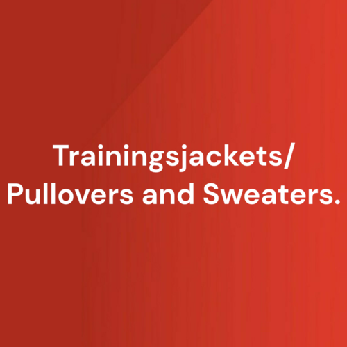 A wide range of football training jackets, sweaters and pullovers