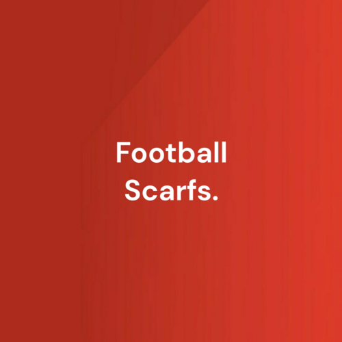 A wide range of football scarves