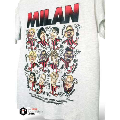 Fanwear Origineel Fanwear katoen voetbal vintage t-shirt AC Milan