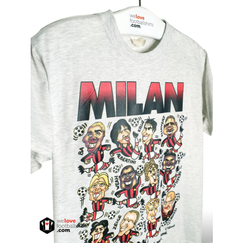 Fanwear Origineel Fanwear katoen voetbal vintage t-shirt AC Milan