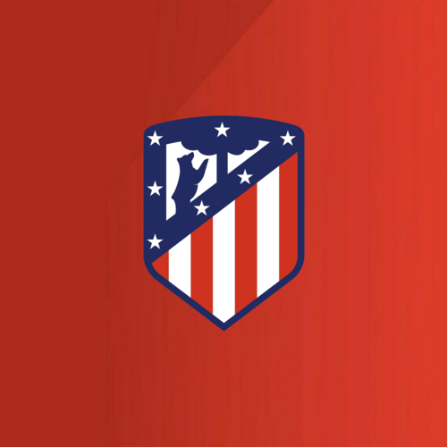A large selection of football shirts from Atlético de Madrid