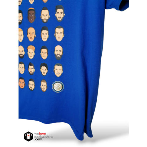 Fanwear Original Fanwear Baumwoll-Fußball-Vintage-T-Shirt Inter Mailand