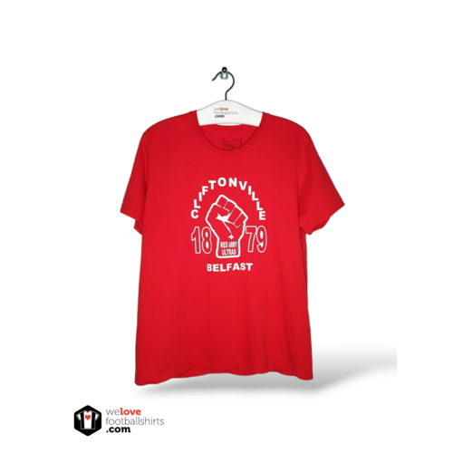 Fanwear Origineel Fanwear katoen voetbal vintage t-shirt Cliftonville F.C.