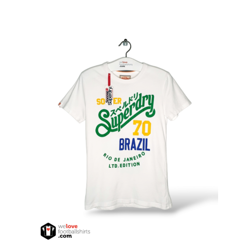 Fanwear Original Fanwear Baumwoll-Fußball-Vintage-T-Shirt Superdry Brasil 70