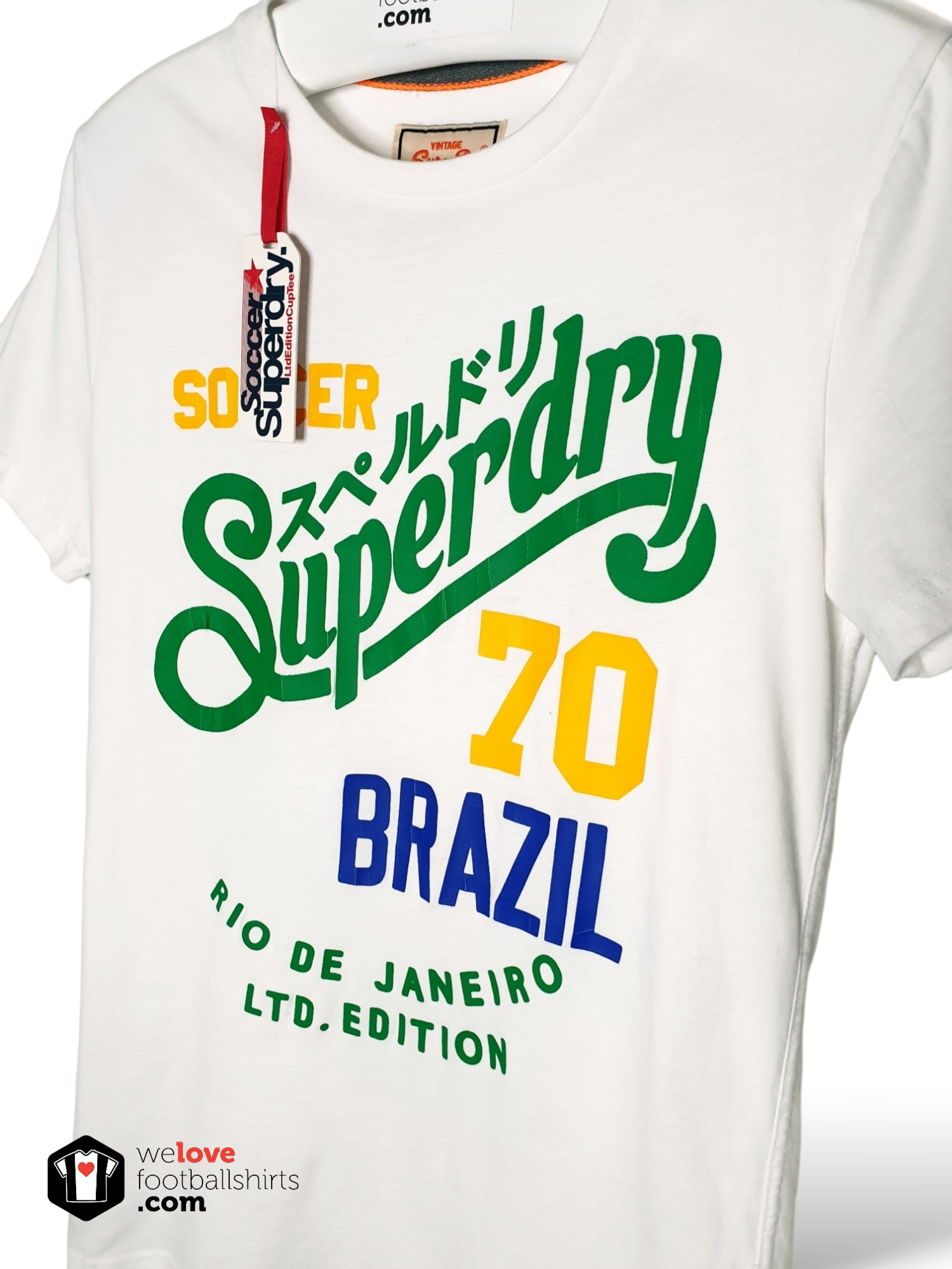 Fanwear Original Fanwear cotton football vintage t-shirt Superdry Brasil 70