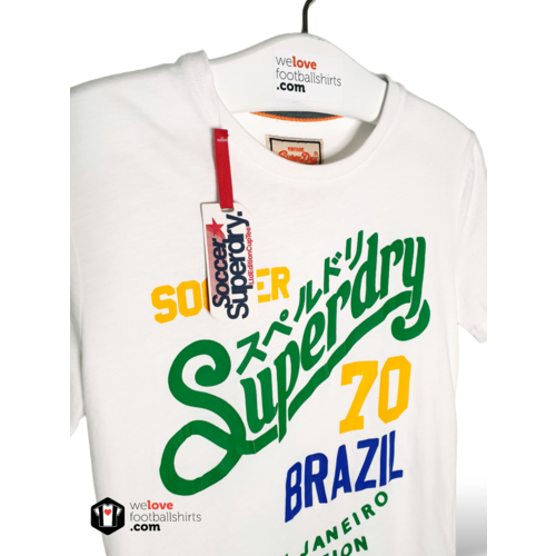 Fanwear Original Fanwear Baumwoll-Fußball-Vintage-T-Shirt Superdry Brasil 70