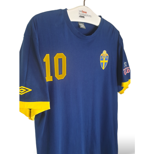 Umbro Original Fanwear Baumwoll-Fußball-Vintage-T-Shirt Schweden