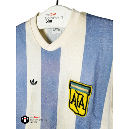 Adidas Origineel Adidas vintage Matchworn voetbalshirt Argentinië Finale World Cup 1978