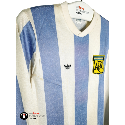 Adidas Origineel Adidas vintage Matchworn voetbalshirt Argentinië Finale World Cup 1978