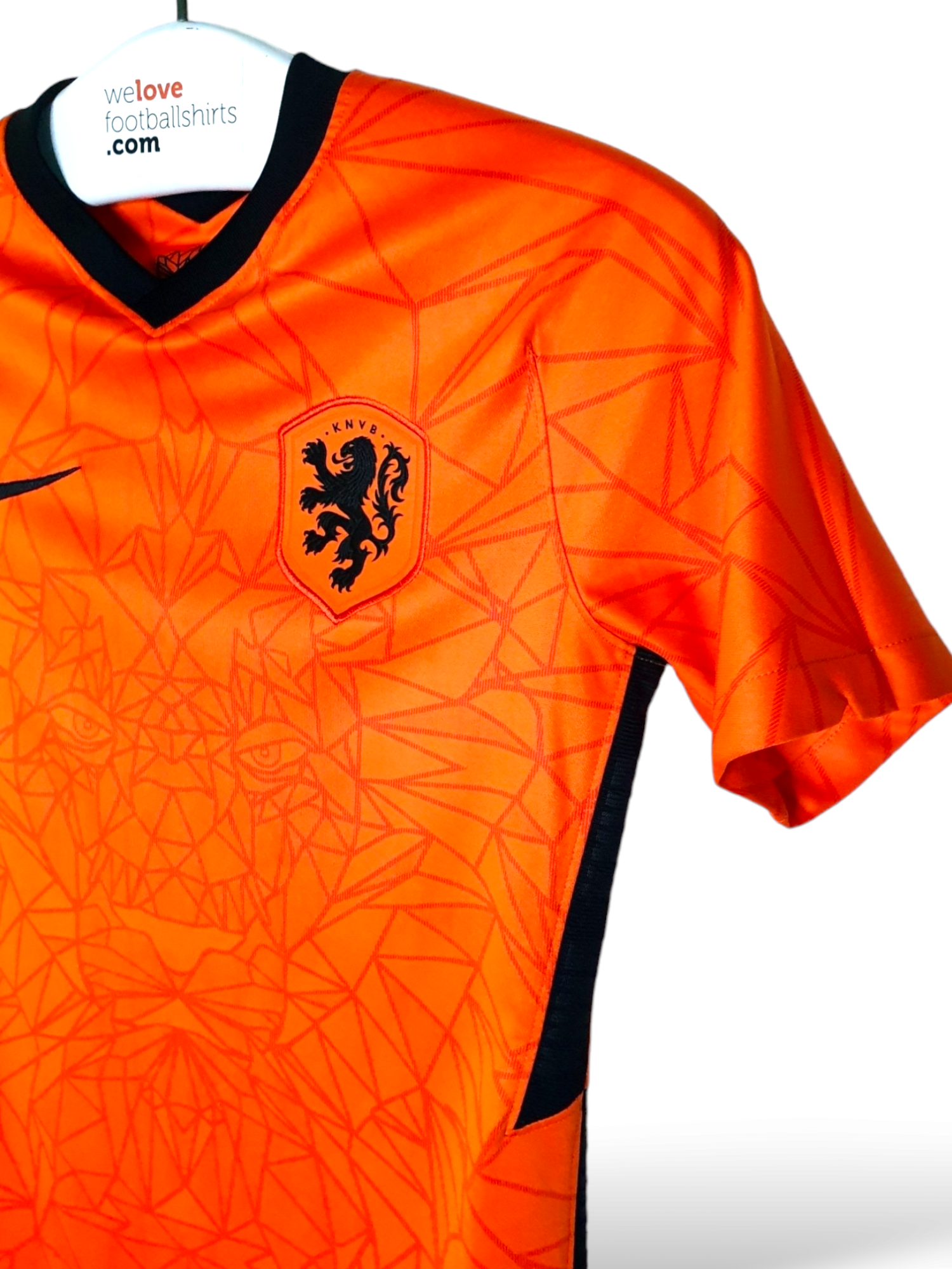 Men's Ringspun Football Netherlands Matchday T-Shirt in Fiery Orange