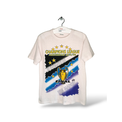 Fanwear Origineel Fanwear katoen voetbal vintage t-shirt Juventus - Real Madrid 1998