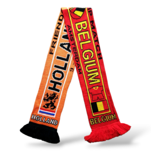 Fußballschal Niederlande - Belgien