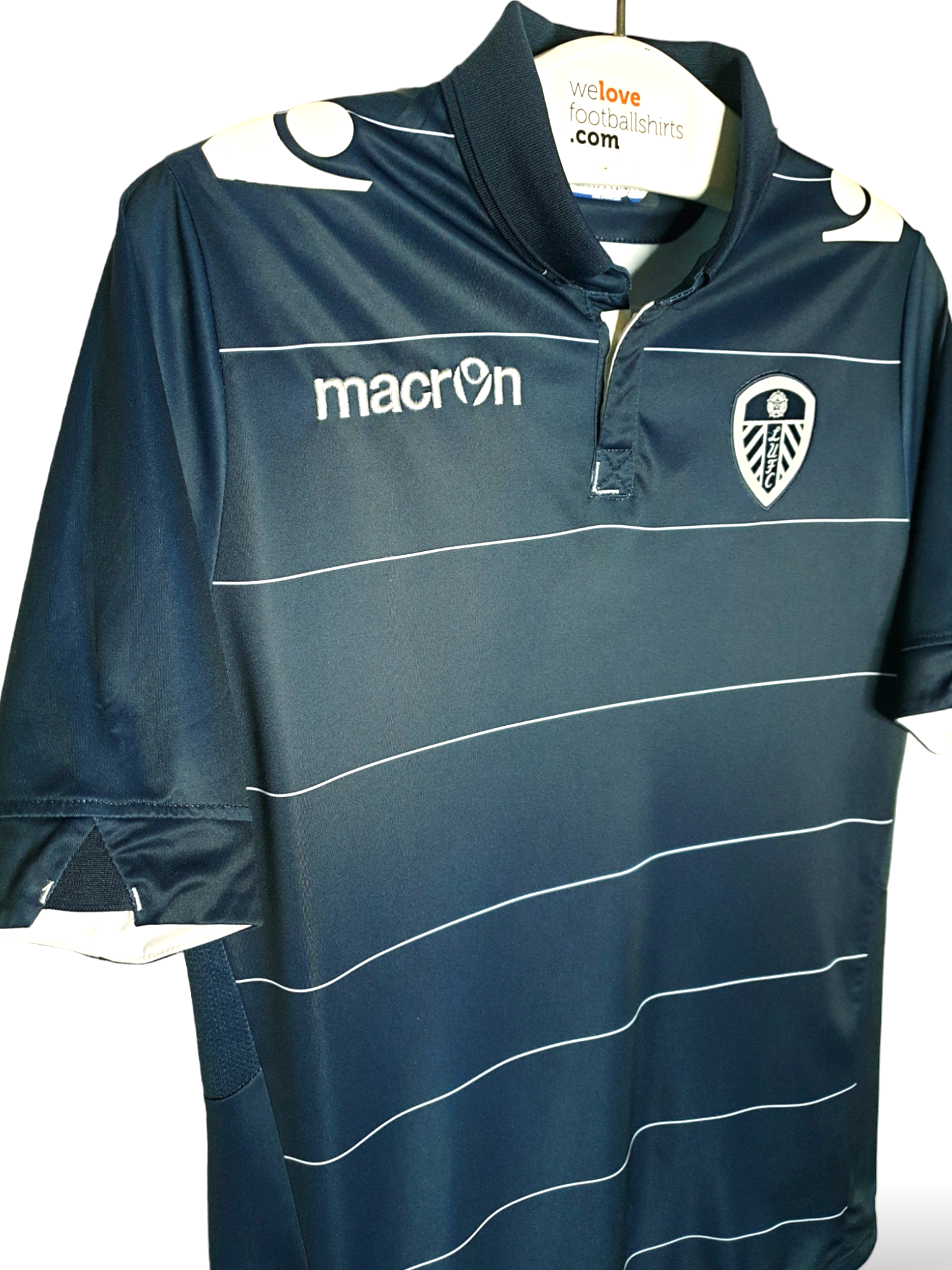 Leeds United 2014-2015 Away Football Shirt Macron Soccer Jersey Tight size  M