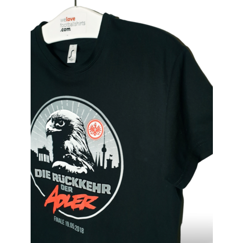 Fanwear Original Fanwear Baumwoll-Fußball-Vintage-T-Shirt Eintracht Frankfurt 2018