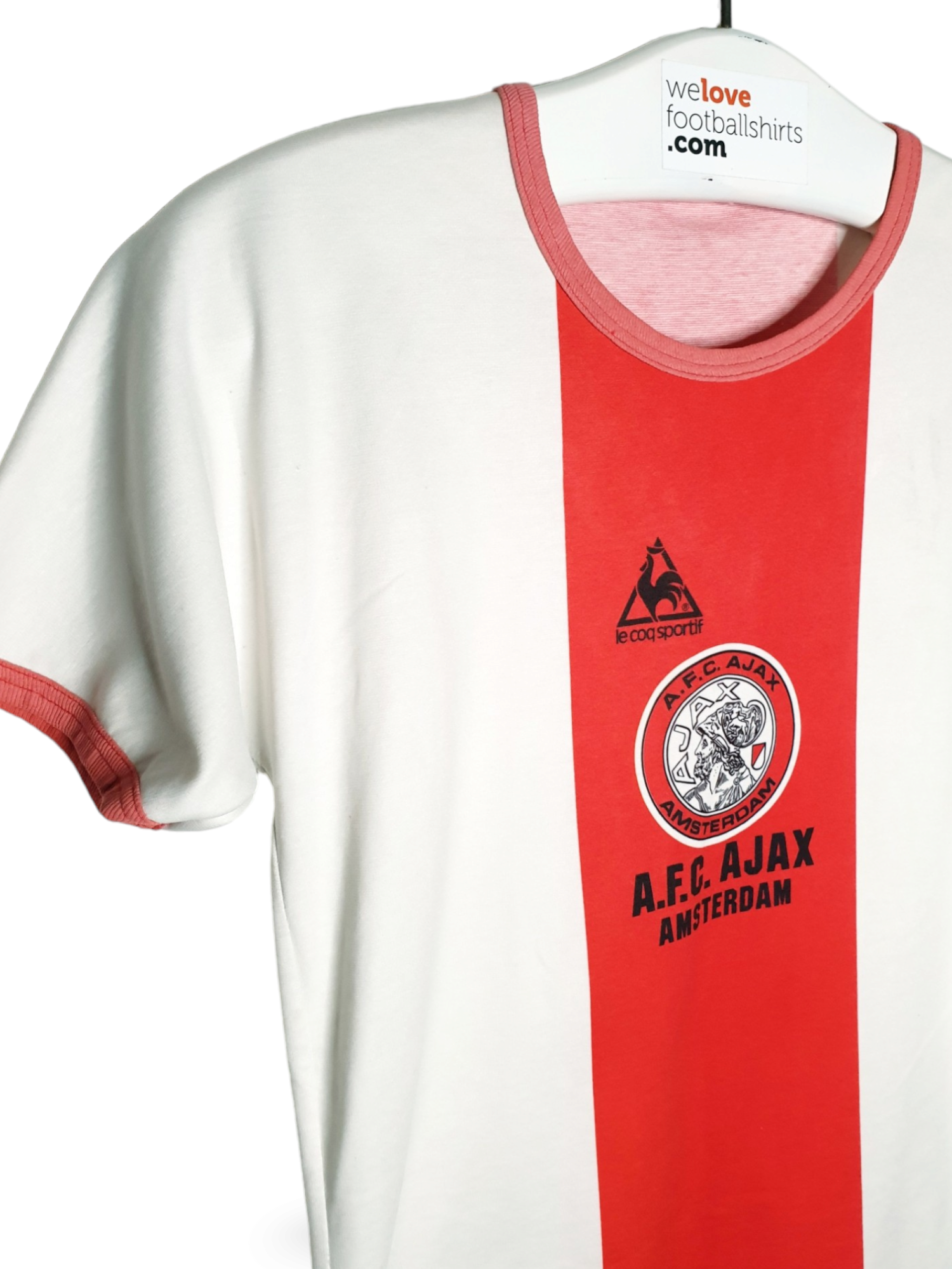 Fanwear cotton football vintage t-shirt AFC Ajax 70s -  Welovefootballshirts.com