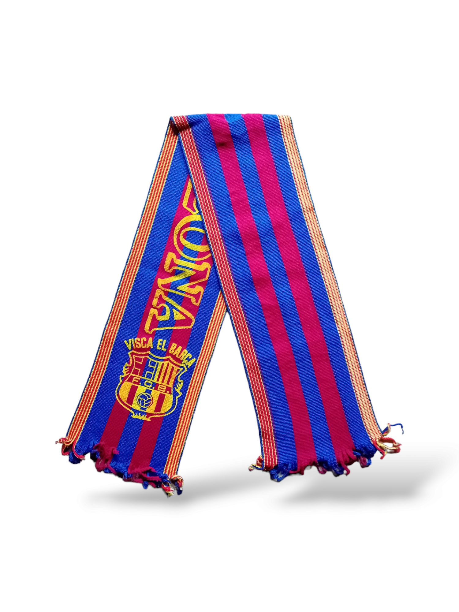 Écharpe Football Ancien FC Barcelone Forca Barca