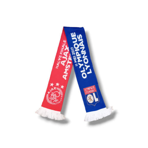 Scarf Originaler Fußballschal AFC Ajax - Olympique Lyonnais