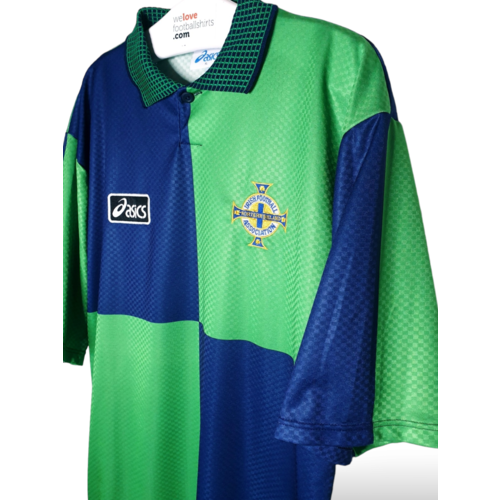 Asics Origineel retro vintage voetbalshirt Noord-Ierland 1996/98