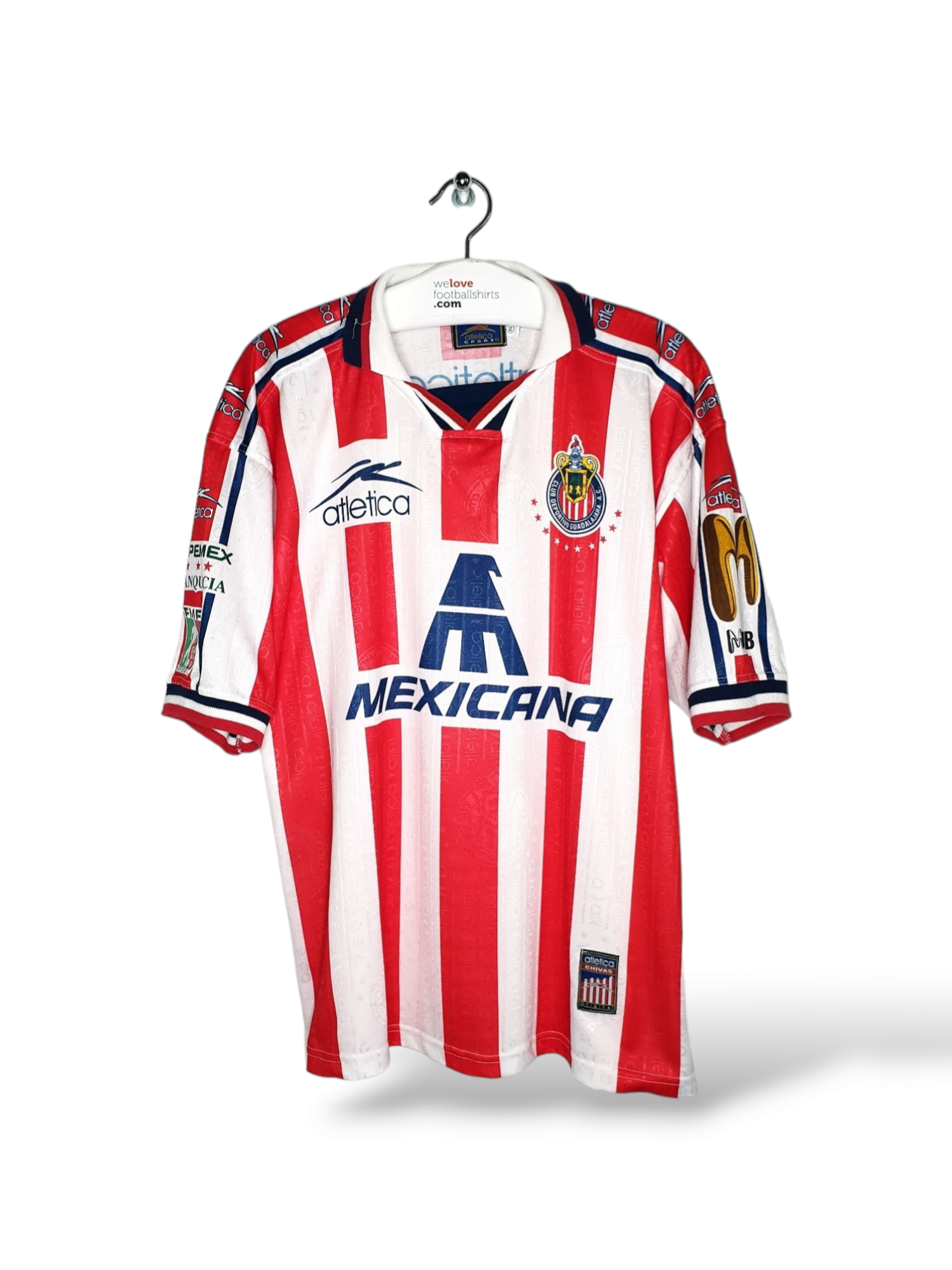 Retro vintage football shirt Chivas Guadalajara 1997/98