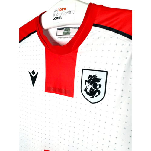 Macron Original Retro-Vintage-Fußballtrikot Georgien EURO 2024