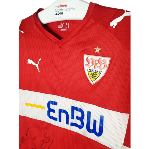 Puma Origineel retro vintage gesigneerd voetbalshirt VfB Stuttgart 2009/10